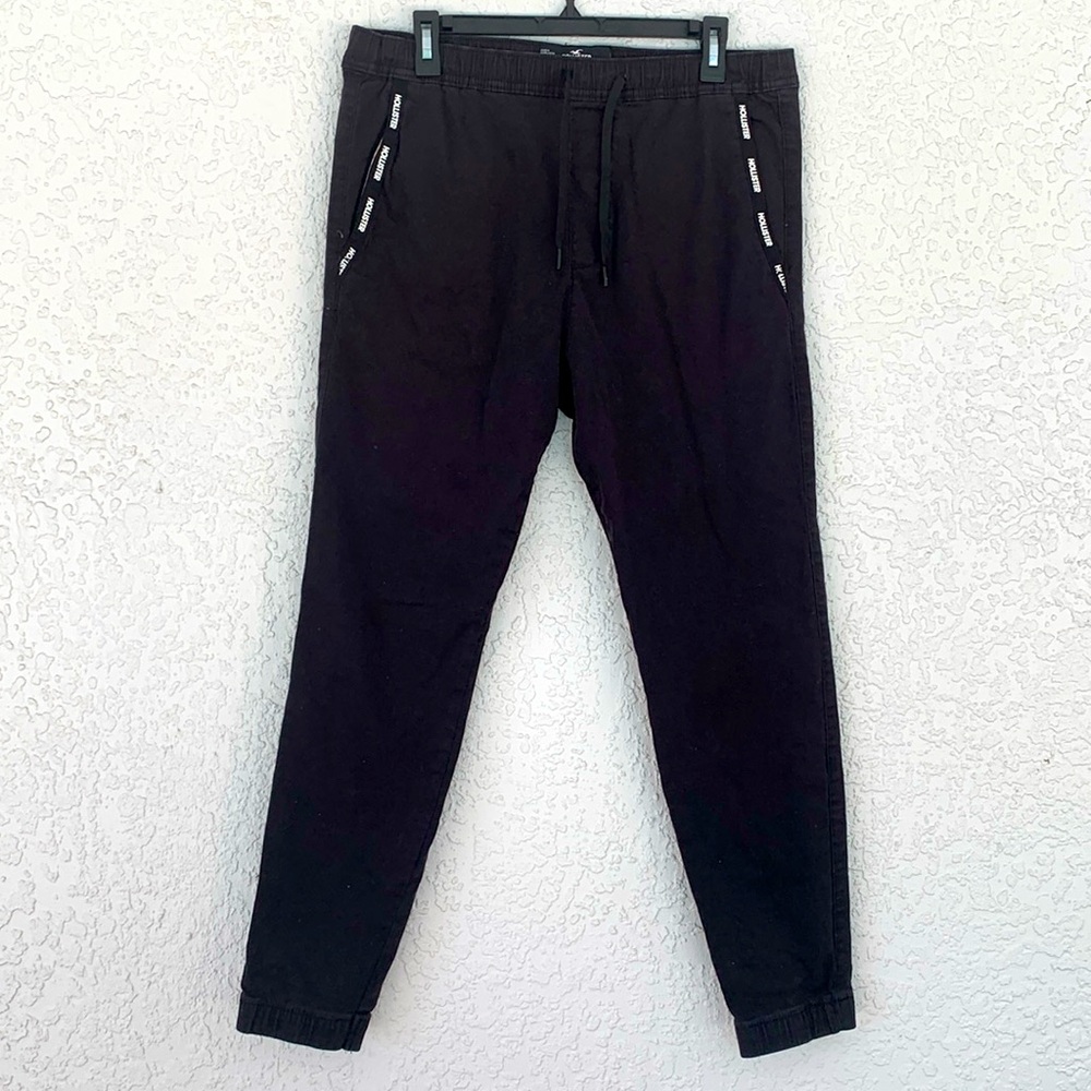 Hollister skinny jogger black advanced stretch pants size L